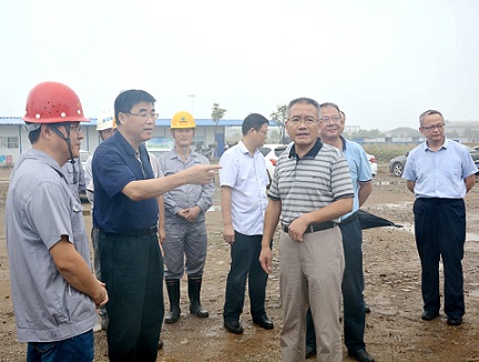 胡啟生調研公司重點項目落地情況